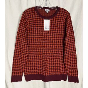 KIM ROGERS | Women's Crew‎ Knit Pullover Cotton Sweater Size L